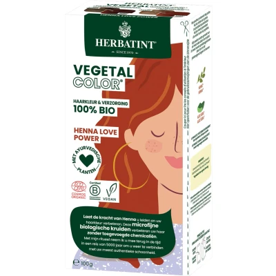 Afbeelding van Herbatint Vegetal Color Haarverf Biologisch en vegan Honey Love (rood) 100 gram