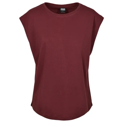 Afbeelding van Urban Classics Ladies Basic Shaped TEE Tshirt basic, Dames, Maat: 3XL, Cherry