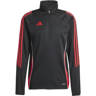 Afbeelding van adidas Performance TIRO24 Training TOP Longsleeve Black pure ruby, Heren, Maat: XL, ruby