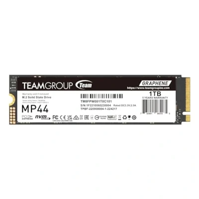Afbeelding van Team MP44 1TB SSD M.2 2280 PCI Express 4.0 x4 1 TB NVMe 3d v nand (TLC) PS5 compatible 1.45PB zwart