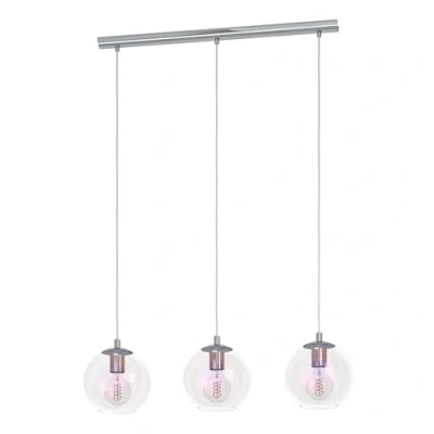 Afbeelding van EGLO Ariscani 2 Hanglamp E27 76,5 cm gekleurd glas Chroom