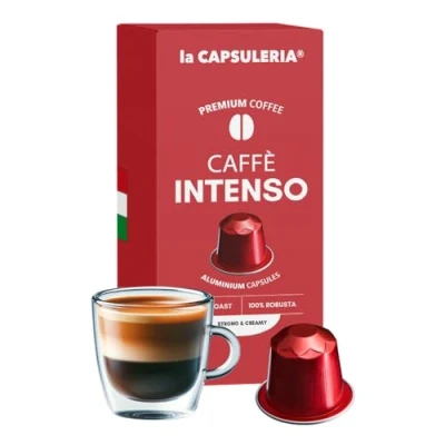 Afbeelding van INTENSO Koffie (100 capsules) van aluminium, compatibel met Nespresso, 10 x capsules, tot. 100