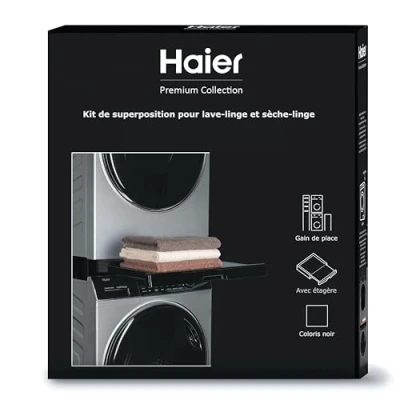 Afbeelding van Haier Wasdroger Overlay Kit Zwart