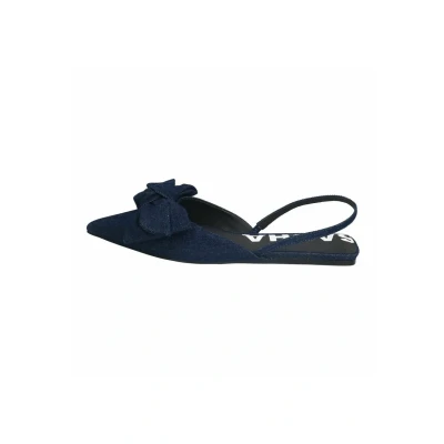 Afbeelding van sacha MIT Schleife Slingback ballerina ́s, Dames, Maat: 36, Blue Schoenen