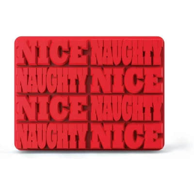 Afbeelding van Zoku ijsblokjesvorm Naughty Nice 11,5 x 17,6 cm siliconen rood