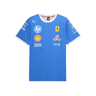 Afbeelding van PUMA Scuderia Ferrari HP Team Monza T shirt voor Heren, Blauw, Maat M