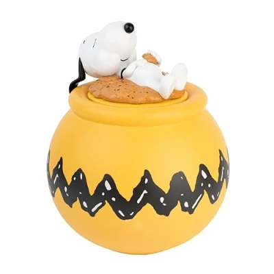 Afbeelding van Grupo Erik Snoopy koekjespot pot met deksel, koekjespot, bonbonnière, voorraadpotten voor keuken