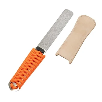 Afbeelding van SHARPAL 181N BUDDYGUARD Dubbelkorrelige diamantslijper met dik/extra fijn slijpen leer, 325/1200 korrel slijpsteen, messen en bijlen, messenslijper