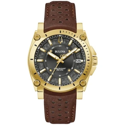Afbeelding van Bulova Precisionist Icon 97B216 Horloge Leer Bruin Ø 40 mm