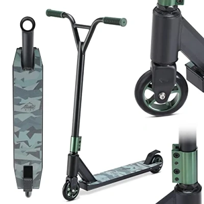 Afbeelding van Deuba Premium Stuntstep Camouflage / Groen ABEC 9 Aluminium