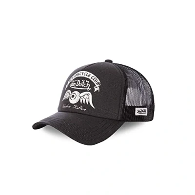 Afbeelding van Von Dutch Grijze Oog Vleugel Motorcycle Baseball Trucker Crew Cap Heren, grijs.