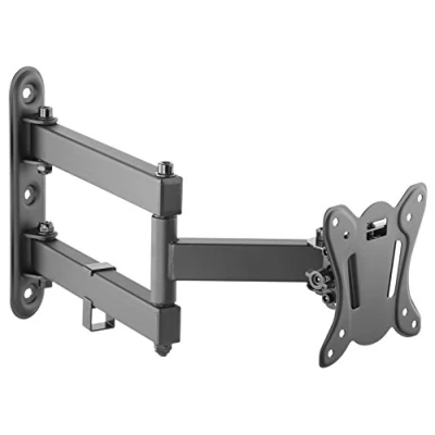 Afbeelding van RICOO Draaibare en kantelbare muurbeugel voor schermen van 13 tot 27 inch S7311 Monitor beugel 24 VESA 75 x 100 mm