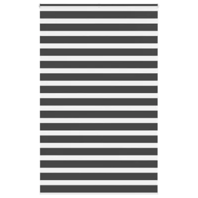 Afbeelding van vidaXL Zebra rolgordijn 140x200 cm stofbreedte 135,9 zwart