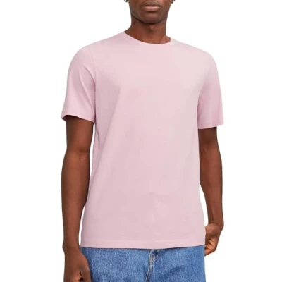 Afbeelding van Jack &amp; Jones TEE SS O NECK NOOS Tshirt basic, Heren, Maat: Medium, Pink nectar