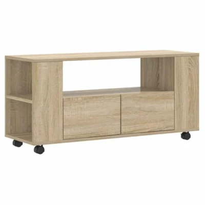 Image de vidaXL Meubles TV chêne sonoma 102x34,5x43 cm bois d&#039;ingénierie833745