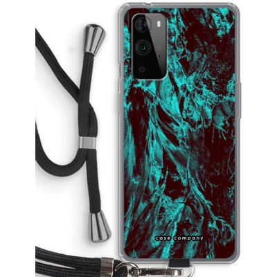 Afbeelding van Case Company® hoesje met Koord geschikt voor OnePlus 9 Pro Ice Age Telefoonhoesje Zwart Bescherming aan alle Kanten en Over de Schermrand