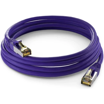 Afbeelding van Cat6a S/FTP PIMF LSZH Paars 20 meter Netwerkkabel Computerkabel Kabel