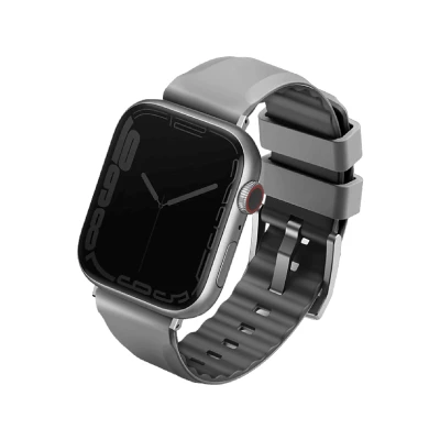 Afbeelding van Uniq Armband Apple Watch 38/40/41 Mm Linus Airosoft Silicone Strap Grijs (uniq 41mm linusgry)