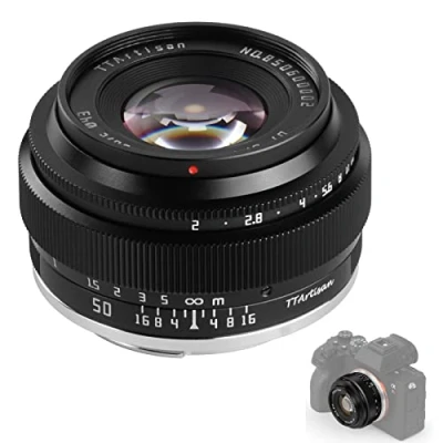 Afbeelding van TT Artisan Cameralens 50mm F2 voor Sony E vatting (Full Frame), zwart
