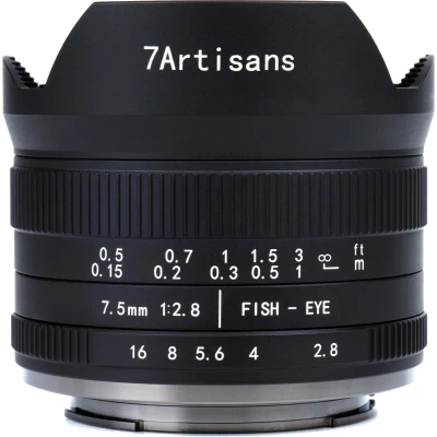 Afbeelding van 7 Artisans Cameralens 7.5mm F2.8 MKII APS C voor Fuji FX vatting