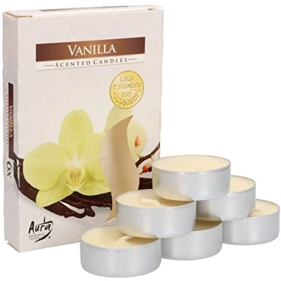 Afbeelding van KOTARBAU® 6 theelichtjes met vanillegeur, brandduur 4 uur
