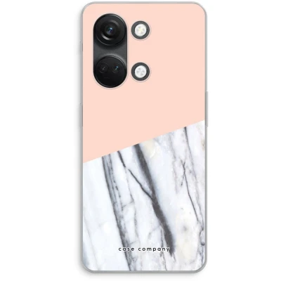 Afbeelding van Case Company® hoesje geschikt voor OnePlus Nord 3 A touch of peach Soft Cover Telefoonhoesje Bescherming aan alle Kanten en Schermrand