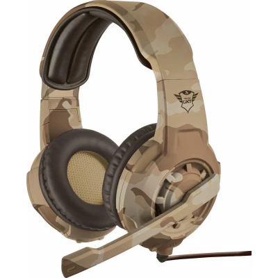 Afbeelding van Trust GXT 310 Radius On ear Gaming Headset (PC + PS4 PS5 Xbox One) / Desert Camouflage