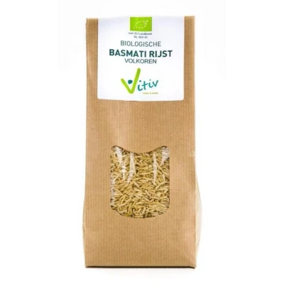 Afbeelding van Vitiv Biologische Basmati Rijst Volkoren 500GR