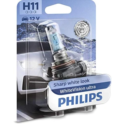Image de Philips automotive lighting WhiteVision ultra H11 lampe pour éclairage avant, blister de 1 Blanc