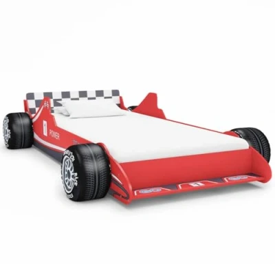 Image de vidaXL Lit voiture de course pour enfants 90 x 200 cm Rouge245660
