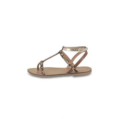 Afbeelding van Les Tropeziennes par M Belarbi Hiladen Teensandalen, Dames, Maat: 39, Leopard Schoenen