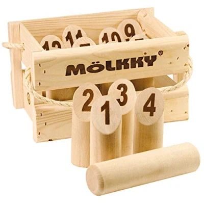 Image de Tactic Mölkky 52501 Jeu de Plein Air version luxe 2 à 10 joueurs
