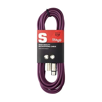 Afbeelding van Stagg Paars 6m Microfoonkabel XLR