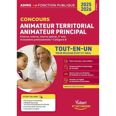 Image de Concours Animateur territorial et principal Catégorie B Tout en un