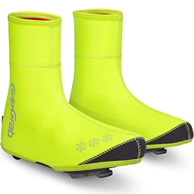 Afbeelding van GripGrab Arctic Hi Vis Waterproof Strenge Winter Wielren Overschoenen Geel Unisex Maat XXL