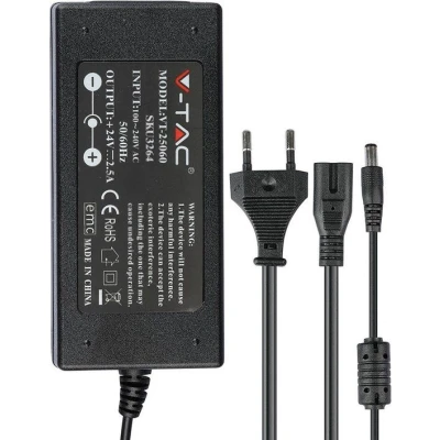 Afbeelding van V Tac LED driver 60W voor strips 24V 2.5A 4379320