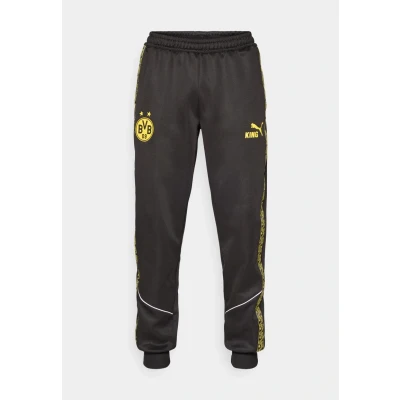 Afbeelding van PUMA Borussia Dortmund KING Anthem Pants Men voor Heren, Zwart/Geel, Maat M