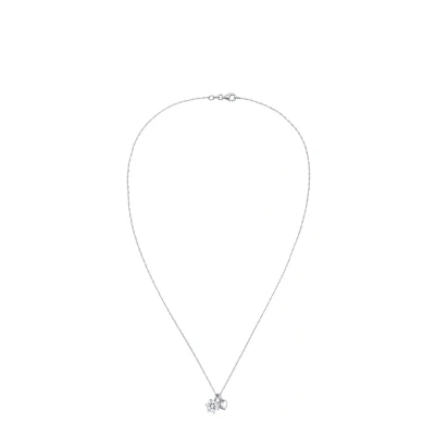 Afbeelding van Elli HERZ SOLITÄR Kristalle Ketting, Dames, Maat: 60, Silber