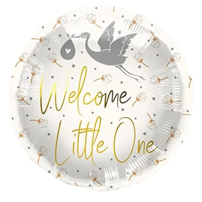 Afbeelding van Folat Folieballon Welcome Little One Ooievaar 45 cm