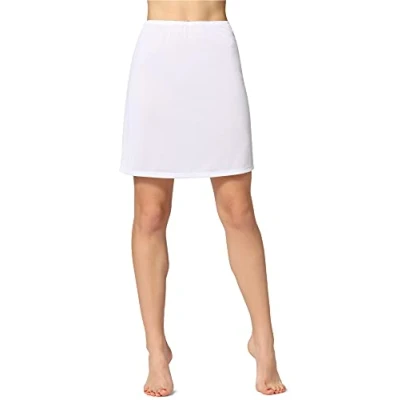 Afbeelding van Bellivalini BLV ME 897 Dames Onderrok kort elastisch licht Viscose Wit M