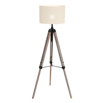 Afbeelding van Mexlite vloerlamp Triek zwart metaal 75 cm E27 fitting 7176ZW