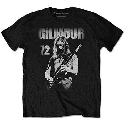 Afbeelding van David Gilmour 72 Heren T shirt XL Zwart