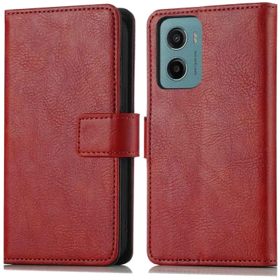 Afbeelding van imoshion Luxe Bookcase voor de Motorola Moto G05/E15 Rood