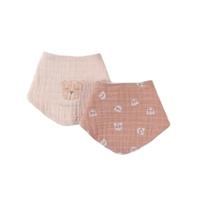 Afbeelding van NOUKIE&#039;S Set van 2 bandana slabbetjes katachtigen Tot 3 maanden