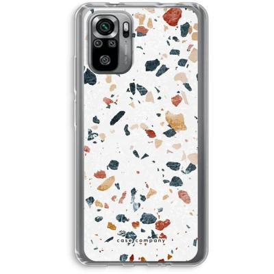 Afbeelding van Case Company® hoesje geschikt voor Xiaomi Redmi Note 10S Terrazzo N4 Soft Cover Telefoonhoesje Bescherming aan alle Kanten en Schermrand