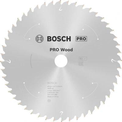 Afbeelding van Bosch Accessories 2608837705 Hardmetaal cirkelzaagblad 190 x 20 mm Aantal tanden: 48 1 stuk(s)