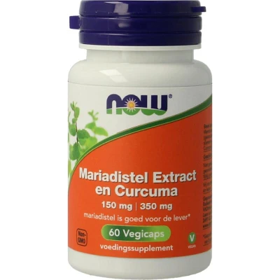 Afbeelding van Mariadistel Extract 150 Mg En Curcuma 350 Default Title
