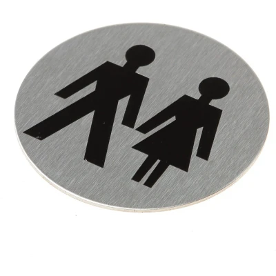 Afbeelding van Pictogram rvs zelfkl. Dames/Heren