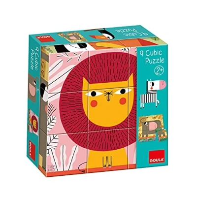 Afbeelding van Goula Match &amp; Mix Blokpuzzel 6 stuk(s) Dieren