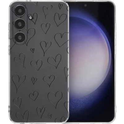 Afbeelding van iMoshion hoesje Geschikt voor Samsung Galaxy S24 Plus Siliconen Design Meerkleurig / Hearts
